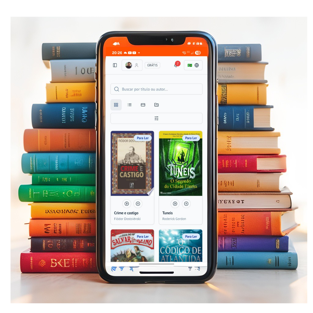 MyBookzApp em um Tablet